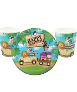 Safari Konsepti-Tabak ve Bardak 8'li