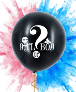 Cinsiyet Balonu-Siyah-18 inch