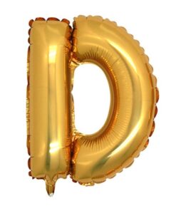 D Harfi - Gold - Folyo Harf Balon -100 cm