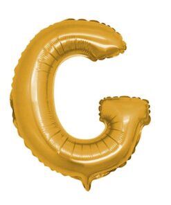 G Harfi - Gold - Folyo Harf Balon -100 cm