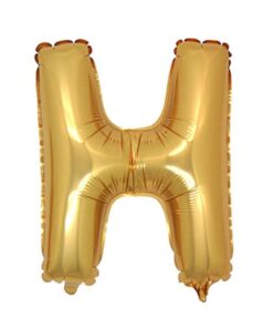 H Harfi - Gold - Folyo Harf Balon -100 cm