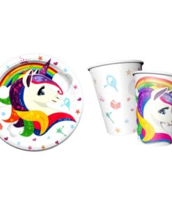 Unicorn Konsepti-Tabak ve Bardak 8'li