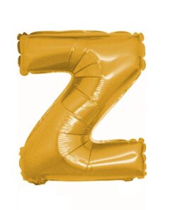Z Harfi - Gold - Folyo Harf Balon -100 cm