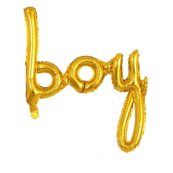 Boy İmza Folyo Balon - Gold