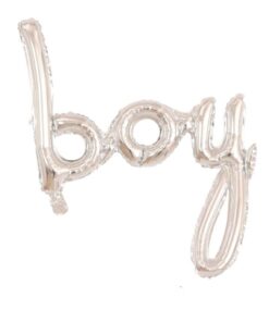 Boy İmza Folyo Balon - Gri