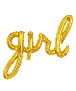 Girl İmza Folyo Balon - Gold