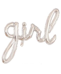 Girl İmza Folyo Balon - Gri