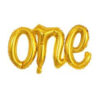 One Yazılı Folyo Balon Gold