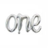 One Yazılı Folyo Balon-Gri