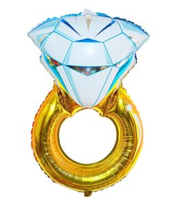 Tek Taş Yüzük - Folyo Balon