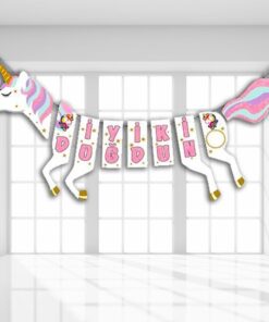 Unicorn Konsepti-İyi ki Doğdun-Atlı Büyük Banner