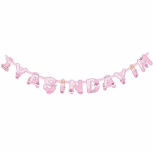 1 Yaşındayım Banner - Pembe