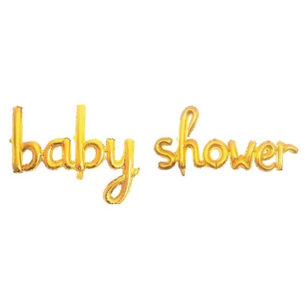 Baby Shower İmza Folyo Balon - Gold