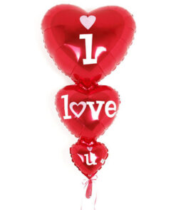 3 Kalpli I Love You - Folyo Balon