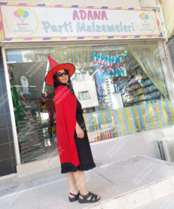 Halloween Pelerin - Kırmızı