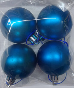 4'lü Toplar - Yılbaşı Ağaç Süsleri - Orta Boy