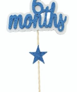 Yarım Yaş Pasta Süsü / 6 Aylık (Mavi)