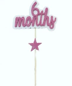 Yarım Yaş Pasta Süsü / 6 Aylık (Pembe)