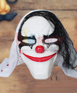 Halloween Joker Maske Saçlı